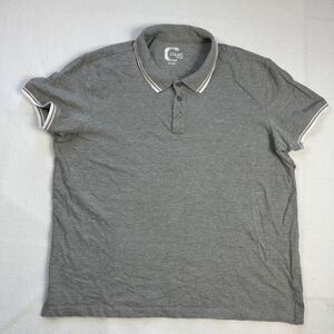 Colin's Men's Gray Short Sleeve Polo Shirt Tipped Collar Size XXL